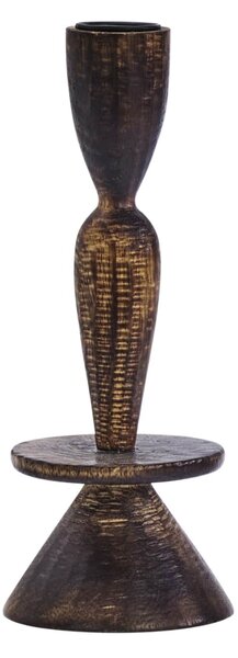 Drevený svietnik Dark Natural 18 cm