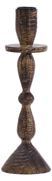Drevený svietnik Dark Natural 23 cm