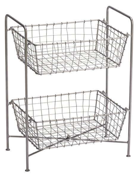 Kovový stojan s 2 košíkymi Steel