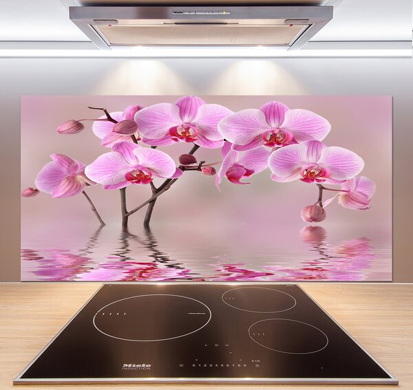 Panel do kuchyne Ružová orchidea pl-pksh-120x60-f-79883275