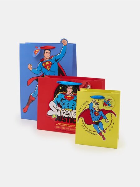 Sinsay - Súprava 3 darčekových tašiek Superman - viacfarebná