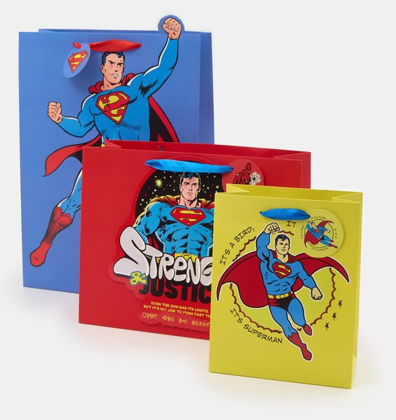 Sinsay - Súprava 3 darčekových tašiek Superman - viacfarebná