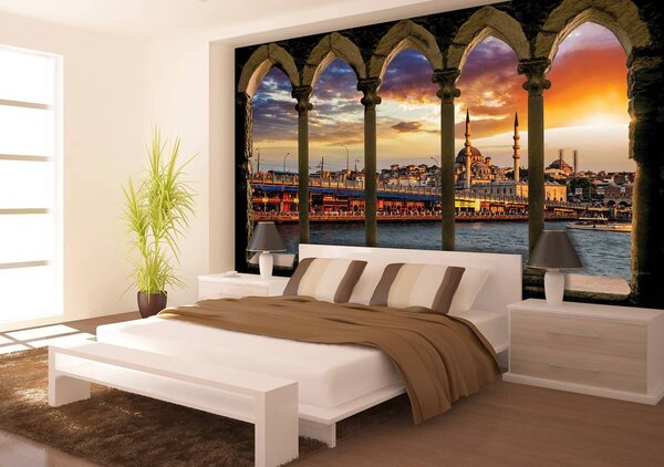 Fototapeta - Pohľad na mesto (152,5x104 cm)