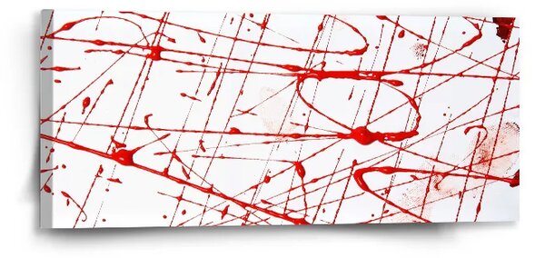 Sablio Obraz Krvavé striekance - 110x50 cm