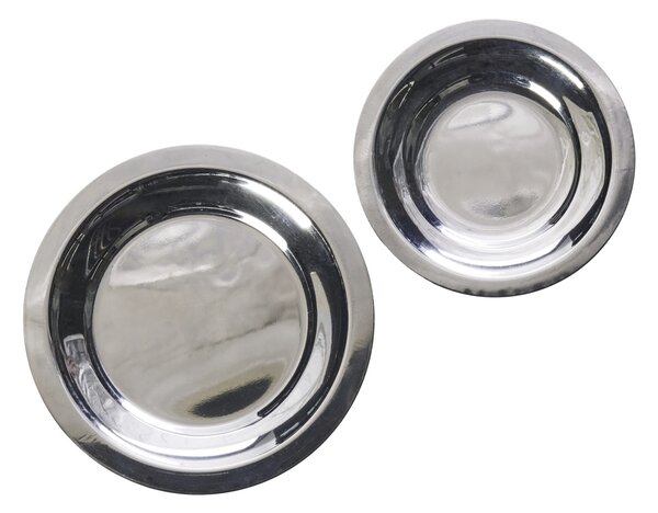 Kovový tanierik Stainless Steel – sada 2 ks