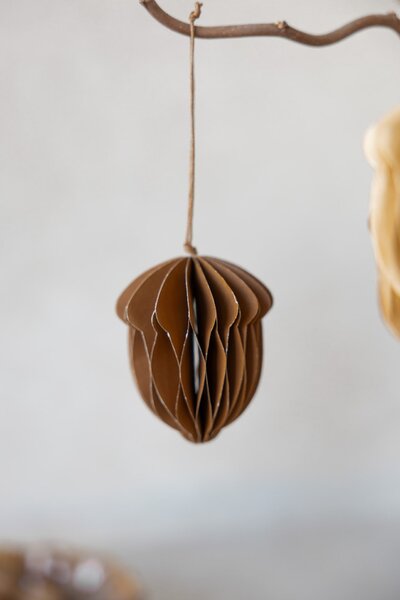 Jesenná dekorácia Ekholmen Dark Brown 8 cm