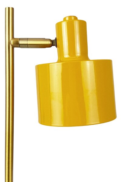 Stolové Lampa Dyberg Larsen, Ocean Mini, stmievateľné, Žltá, Obývacia izba, Kov, Škandinávsky
