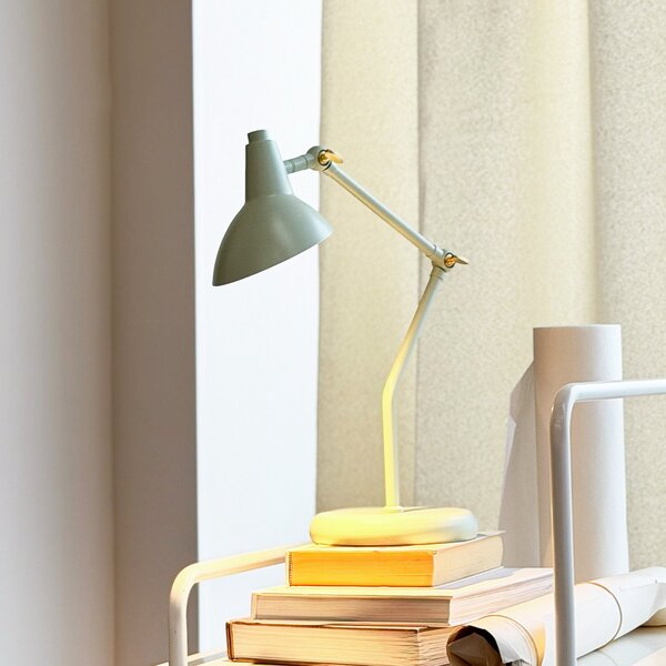 Stolové Lampa Dyberg Larsen, Vela, Zelená, Obývacia izba, Kov, Škandinávsky