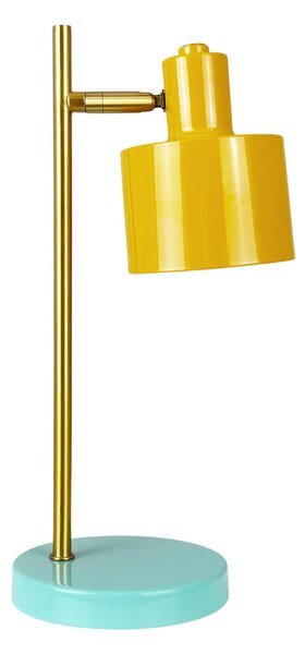 Stolové Lampa Dyberg Larsen, Ocean Mini, stmievateľné, Žltá, Obývacia izba, Kov, Škandinávsky