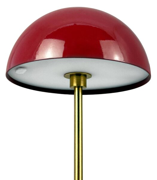 Stolové Lampa Dyberg Larsen, Along, stmievateľné, Červená, Obývacia izba, Kov, Škandinávsky