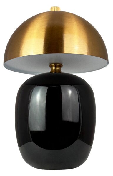 Stolové Lampa Dyberg Larsen, Manhatten, stmievateľné, Čierna, Obývacia izba, Keramika, Škandinávsky
