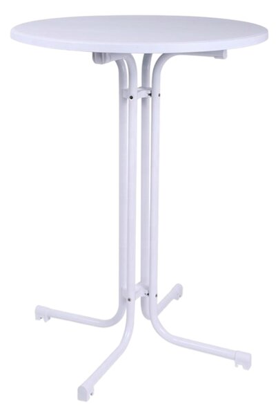 TENTino Elegantný skladací bistro stôl 80 cm ELEGANT WHITE