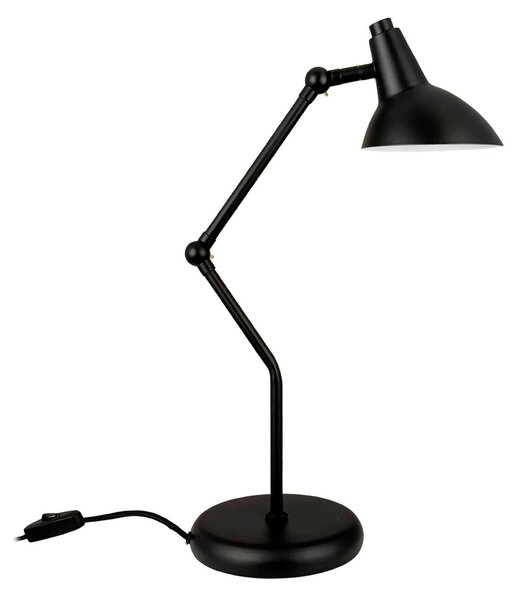 Stolové Lampa Dyberg Larsen, Vela, Čierna, Obývacia izba, Kov, Škandinávsky