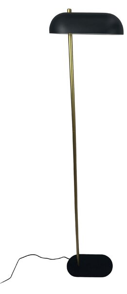 Stojacie Lampa Dyberg Larsen, Arch, Čierna, Obývacia izba, Kov, Vintage
