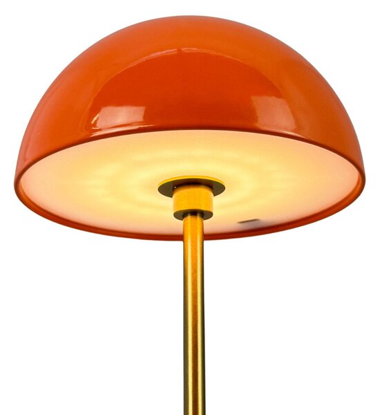 Stolové Lampa Dyberg Larsen, Along, stmievateľné, Oranžová, Obývacia izba, Kov, Škandinávsky
