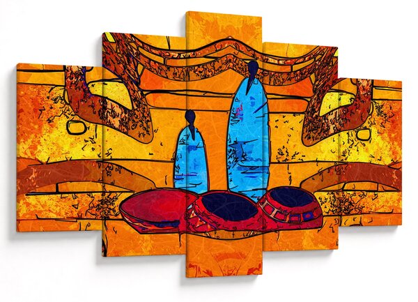 Obraz - Staroveká maľba (150x105 cm)