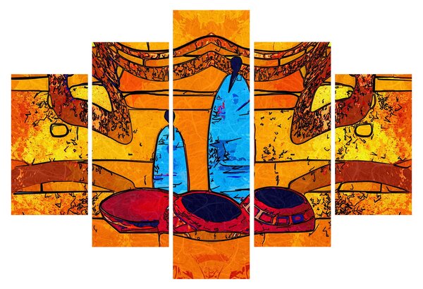 Obraz - Staroveká maľba (150x105 cm)