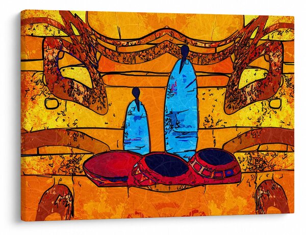 Obraz - Staroveká maľba (70x50 cm)