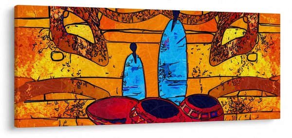 Obraz - Staroveká maľba (120x50 cm)