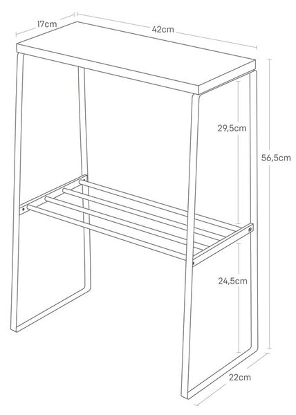 Odkladací stolík 22x42 cm Tosca – YAMAZAKI