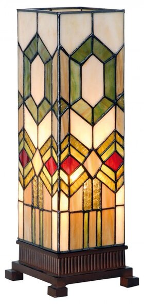 Stolná lampa Tiffany Gonos - 12,5 * 35 cm 1x E14 / max 40W - Clayre & Eef