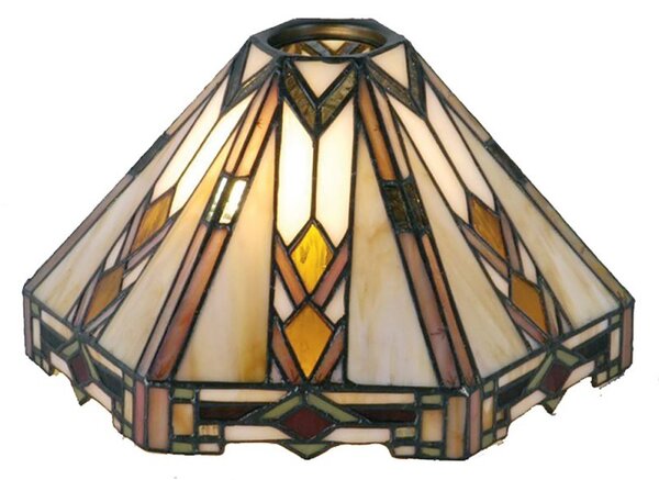 Tienidlo Tiffany Arrow - 26 * 22 * 15 cm E27 / KH 6 cm - Clayre & Eef