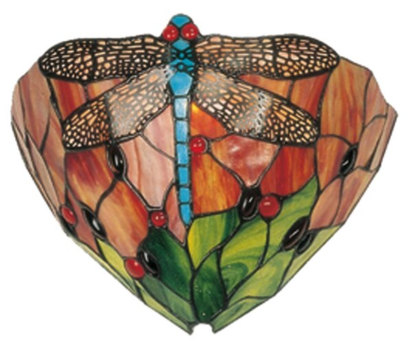 Nástenná lampa Tiffany - 30 * 15 * 20 cm 1x E14 / Max 40W - Clayre & Eef