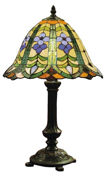 Stolná lampa Tiffany - Ø 30 * 48 cm 1x E14 - Clayre & Eef