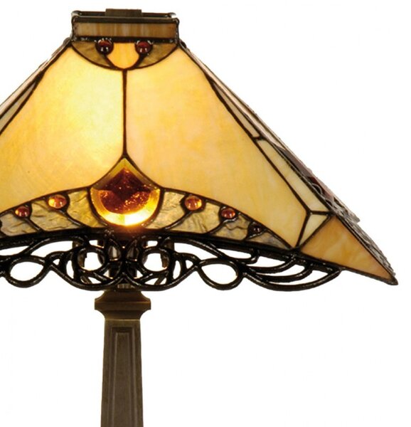 Stolová lampa Tiffany - Ø 50 * 49 cm 1x E14 - Clayre & Eef