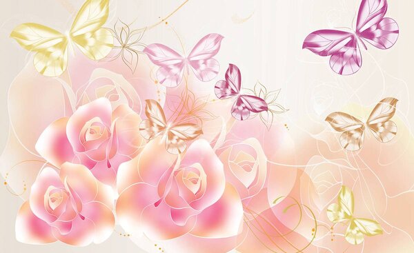 Fototapeta - Motýle (152,5x104 cm)