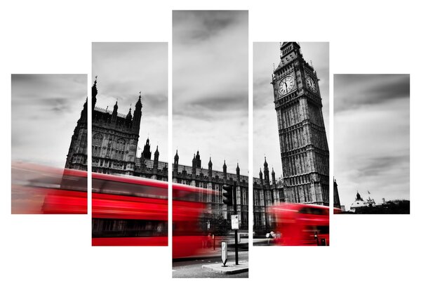Obraz - Londýnske Houses of Parliament (150x105 cm)
