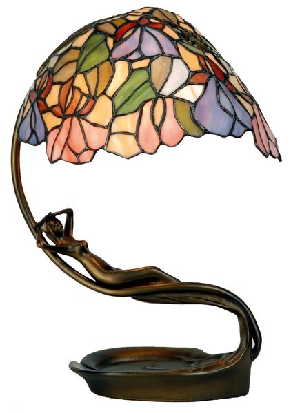 Clayre & Eef Stilní lampa Tiffany Woman - Clayre & Eef