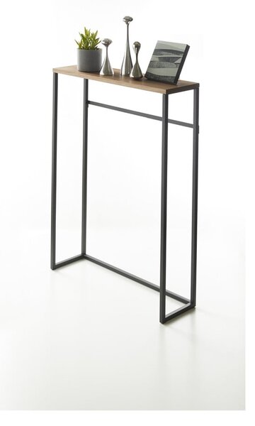Čierny konzolový stolík 18.5x60 cm Tower – YAMAZAKI