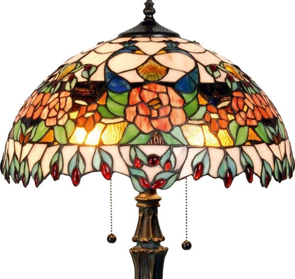 Stolná lampa Tiffany Grapevine - Ø 41*67 cm - Clayre & Eef