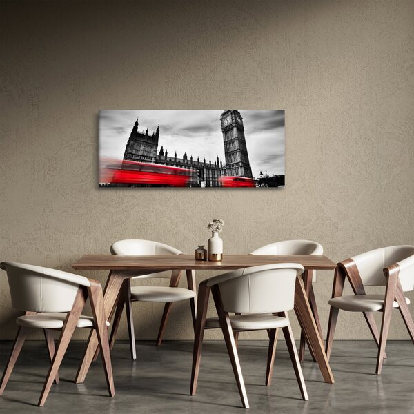 Obraz - Londýnske Houses of Parliament (120x50 cm)