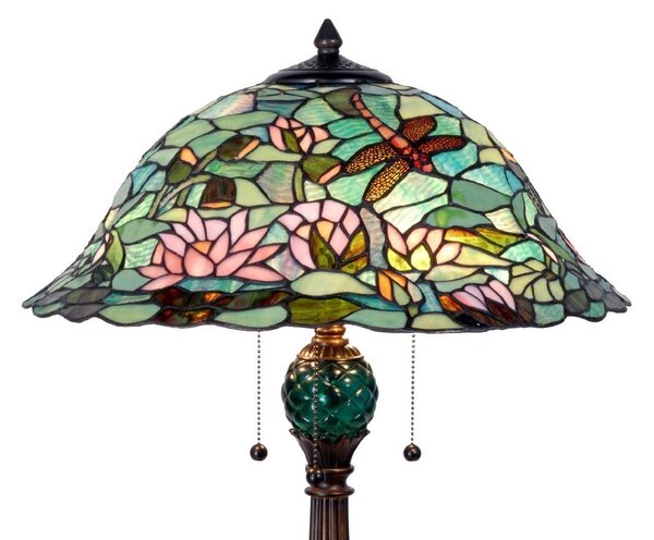 Stolní Tiffany lampa Roof - Ø 41*65 cm - Clayre & Eef