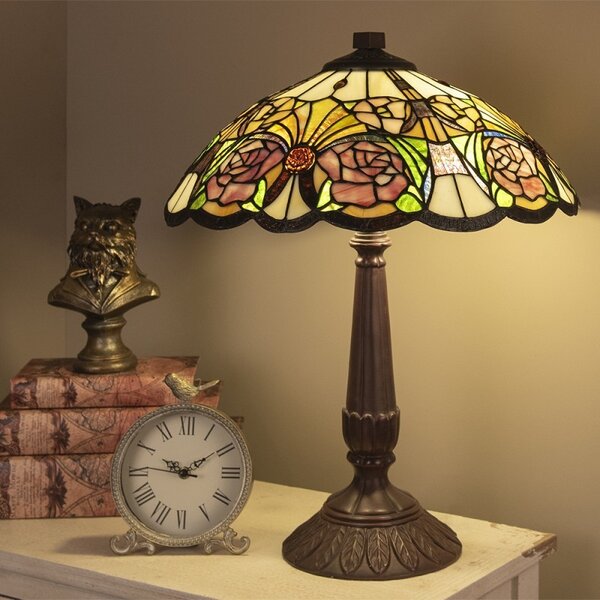 Clayre & Eef Stolní lampa Tiffany Butterfly - Clayre & Eef