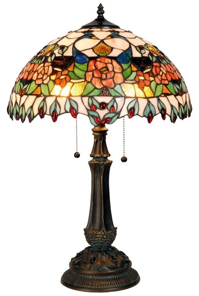 Stolná lampa Tiffany Grapevine - Ø 41*67 cm - Clayre & Eef