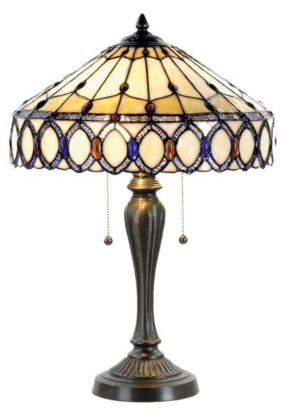 Clayre & Eef Stolní lampa Tiffany Butterfly - Clayre & Eef
