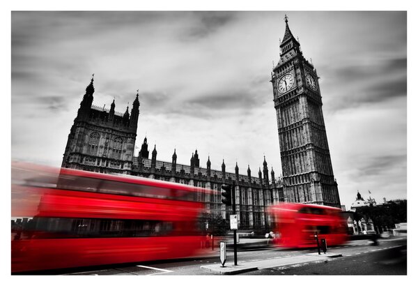 Obraz - Londýnske Houses of Parliament (90x60 cm)