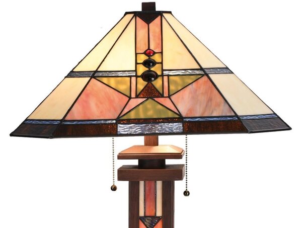 Clayre & Eef Stolní lampa Tiffany Butterfly - Clayre & Eef