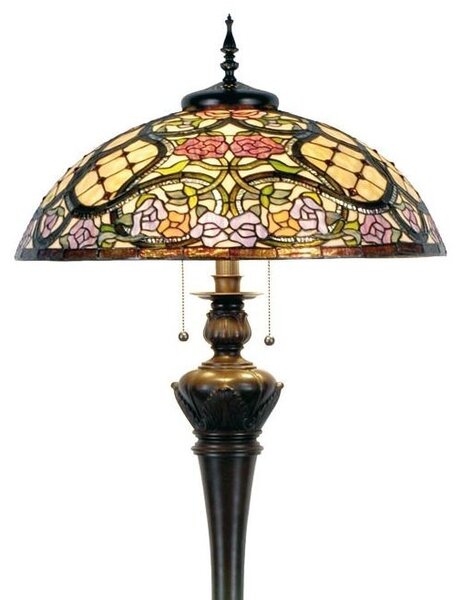 Stropné svietidlo Tiffany - Ø 55 * 150 cm 3x E27 / Max 60W - Clayre & Eef
