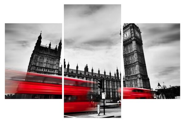Obraz - Londýnske Houses of Parliament (90x60 cm)