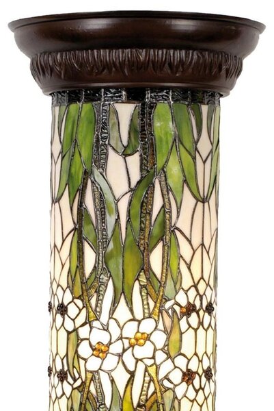 Stojaca lampa Tiffany - Ø 31 * 78 cm 1x E27 / Max 60W - Clayre & Eef