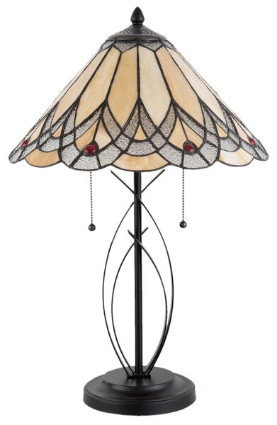 Stolná lampa Tiffany Peaceful - 40*60 cm 2x E27/60W - Clayre & Eef