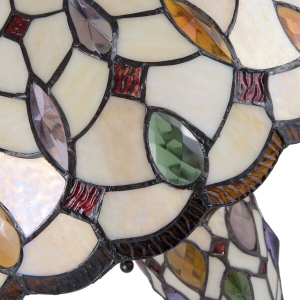 Stolná lampa Tiffany Sun stones - 40 * 60cm 2x E27 / 60W - Clayre & Eef