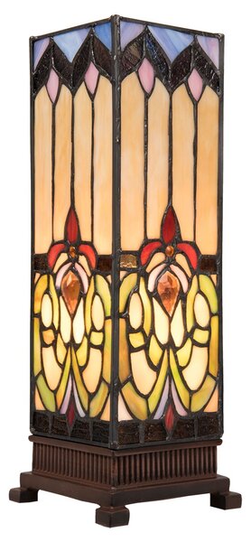 Stolná lampa Tiffany Bend - 12 * 12 * 35 cm - Clayre & Eef