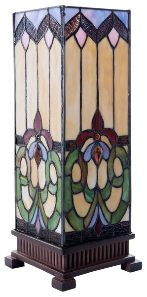 Stolná lampa Tiffany Bend - 17 * 17 * 44 cm - Clayre & Eef