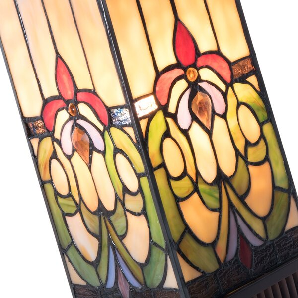 Stolná lampa Tiffany Bend - 17 * 17 * 44 cm - Clayre & Eef
