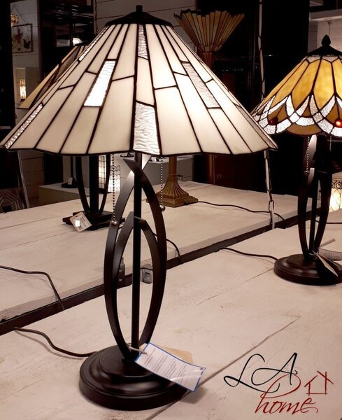 Stolná lampa Tiffany Peaceful - 40*60 cm 2x E27/60W - Clayre & Eef